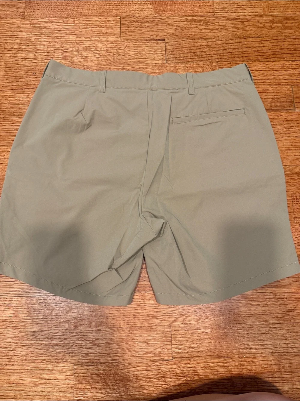J. Crew Men's Tan Tech Material Flat-Front Shorts